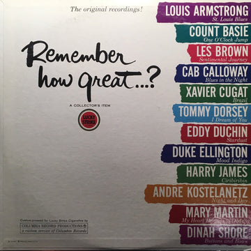 Various : Remember How Great...? (LP, Comp)