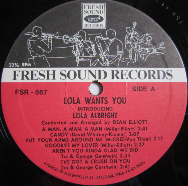 Lola Albright : Lola Wants You (LP, Album, RE)