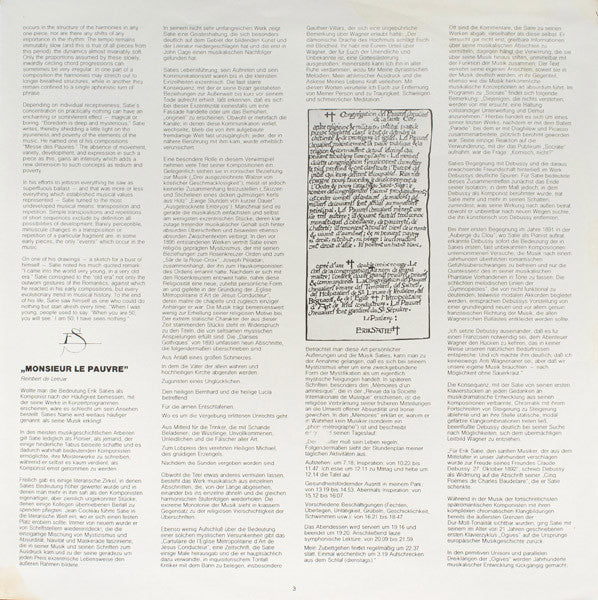 Erik Satie, Reinbert de Leeuw : Early Piano Works Vol./Folge 1 (LP, Album, RE)