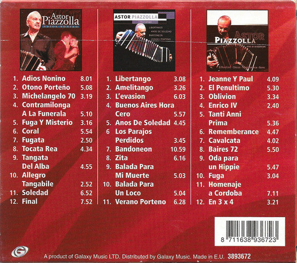 Astor Piazzolla : King Of Bandoneon (3xCD, Comp)