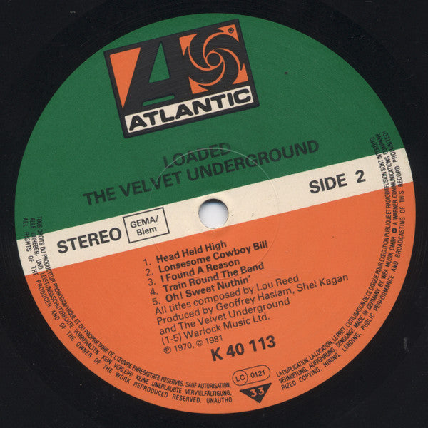 The Velvet Underground : Loaded (LP, Album, RE)
