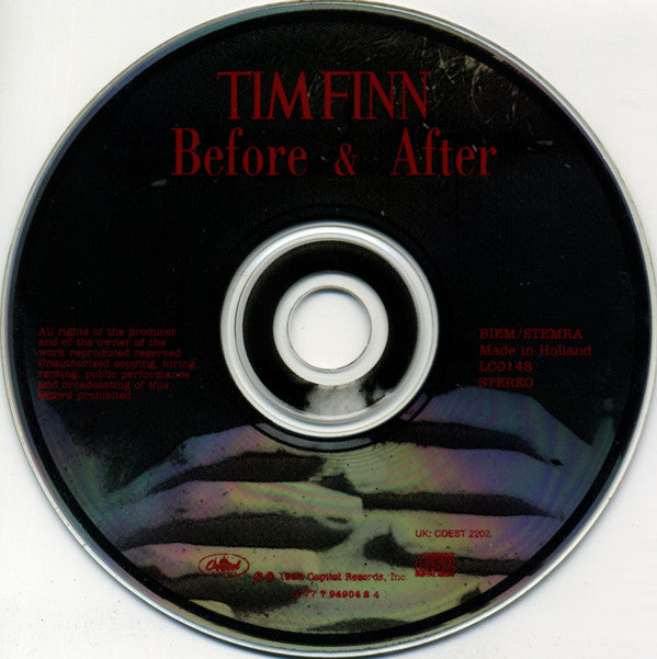 Tim Finn : Before & After (CD, Album)