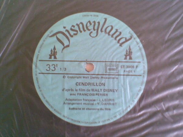 Walt Disney : Cendrillon (LP, Album, Gat)
