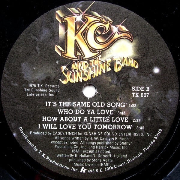 KC And The Sunshine Band* : Who Do Ya (Love) (LP, Album, PRC)