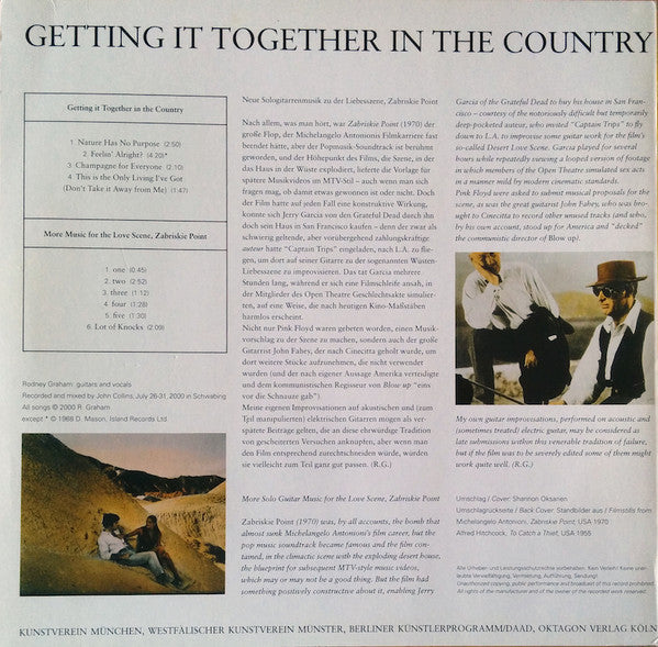 Rodney Graham : Getting It Together In The Country (10")