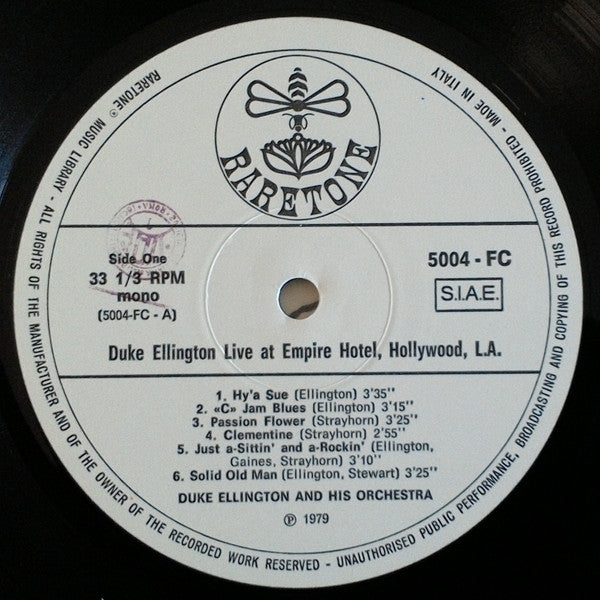 Duke Ellington : Live At Empire Hotel Hollywood, L.A., February 1949-Vol.3 (LP)
