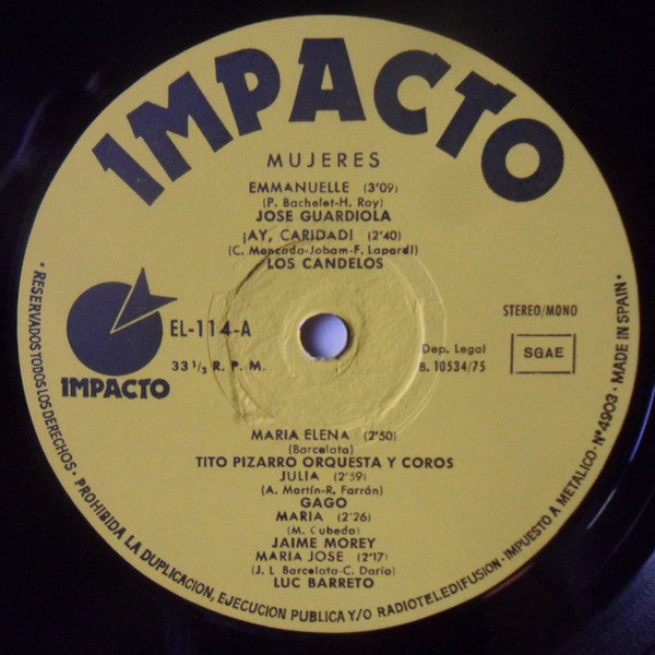 Various : Mujeres (LP, Album, Comp)