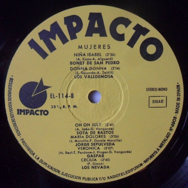 Various : Mujeres (LP, Album, Comp)