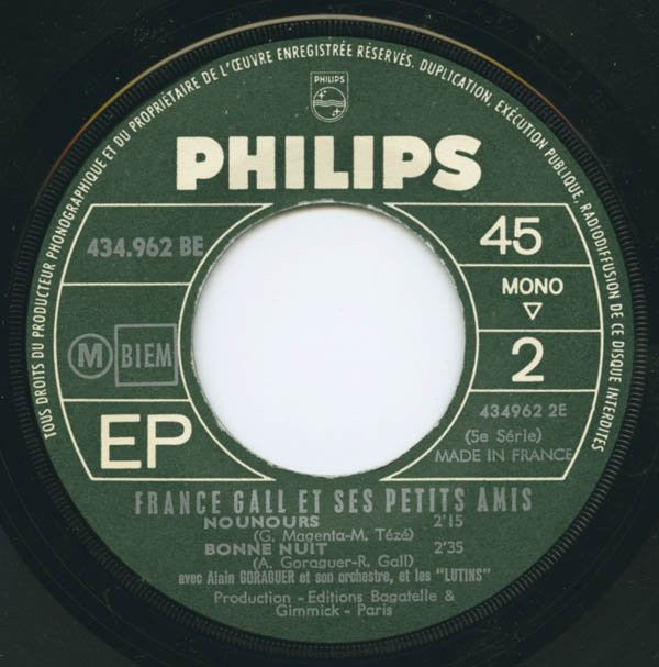 France Gall Et Ses Petits Amis : Sacré Charlemagne (7", EP, Mono)