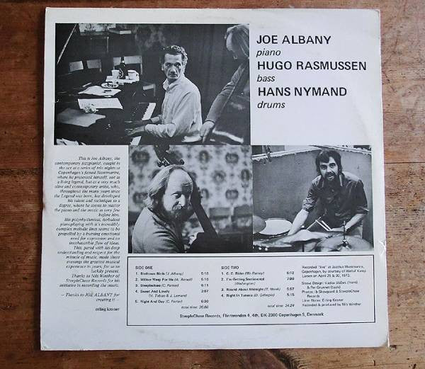 Joe Albany : Birdtown Birds (Recorded Live At Montmartre) (LP, Album)
