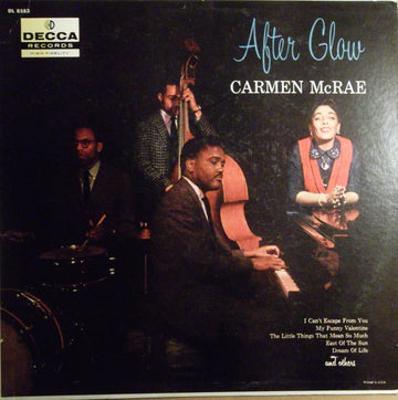 Carmen McRae : After Glow (LP, Album, Mono, RE)