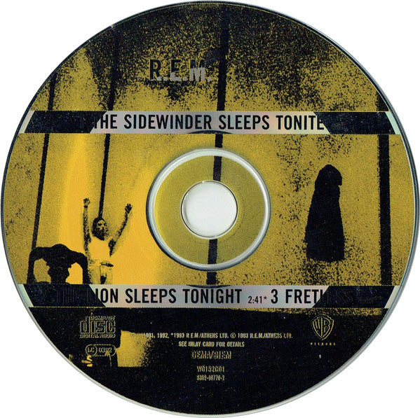 R.E.M. : The Sidewinder Sleeps Tonite (CD, Single, CD1)