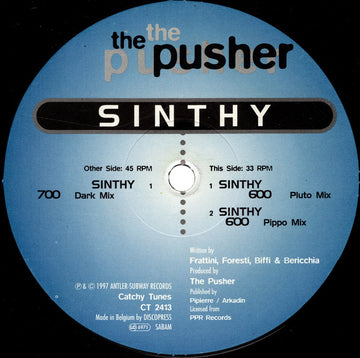 The Pusher : Sinthy (12")