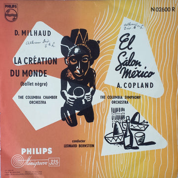 Darius Milhaud / Aaron Copland : La Création Du Monde / El Sálon México (10", Mono)