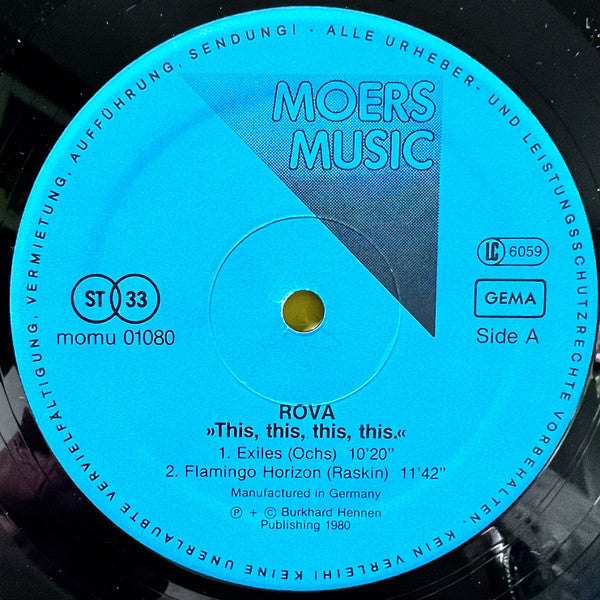 Rova* : This, This, This, This. (LP, Album)