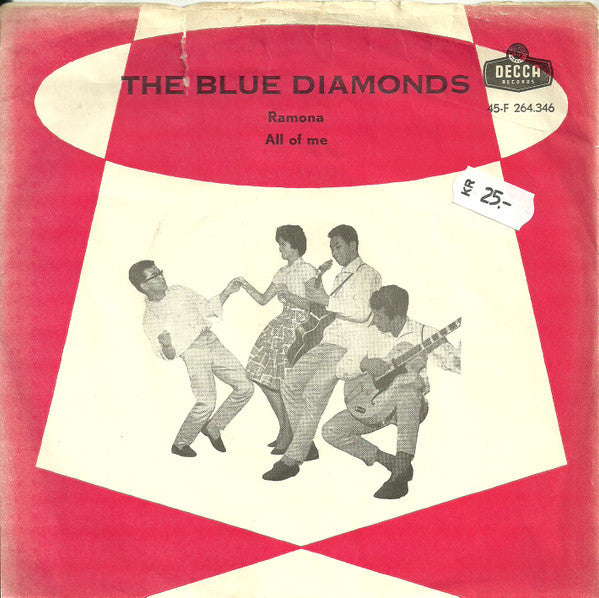 The Blue Diamonds : Ramona / All Of Me (7", Single, Mono)