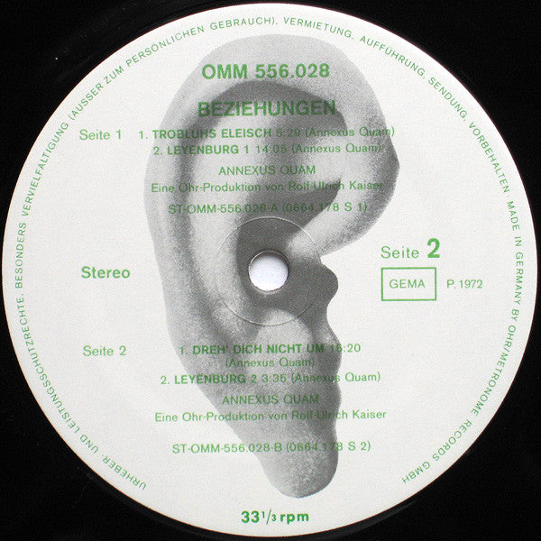 Annexus Quam : Beziehungen (LP, Album)