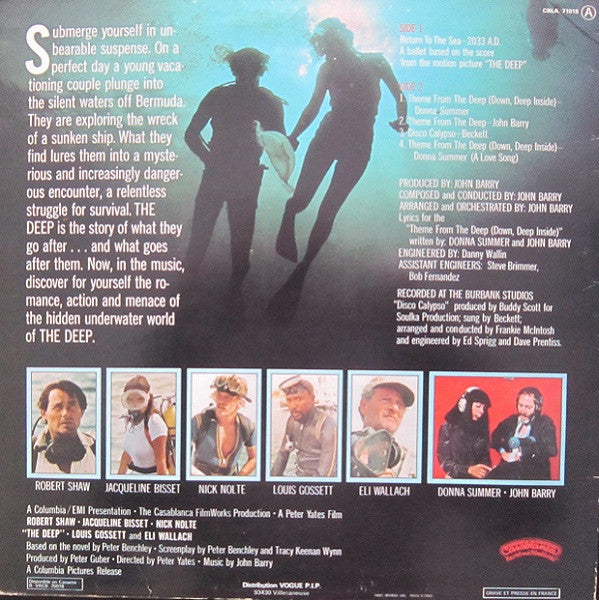 John Barry : The Deep (Music From The Original Motion Picture Soundtrack) (LP, Album)