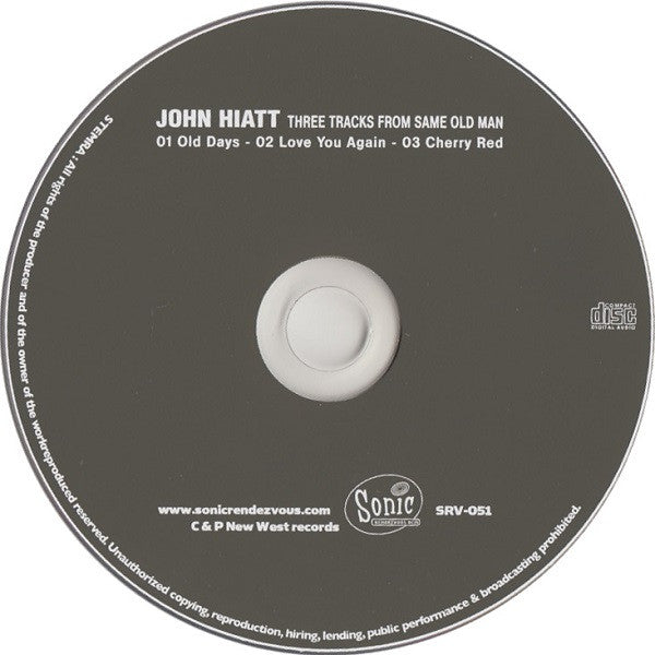 John Hiatt : Three Tracks From Same Old Man (CD, Smplr)