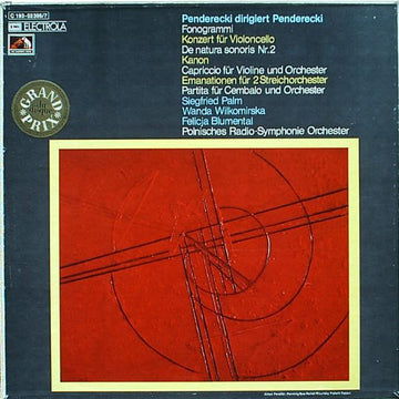 Krzysztof Penderecki, Siegfried Palm, Wanda Wilkomirska, Felicja Blumental, Wielka Orkiestra Symfoniczna Polskiego Radia I Telewizji : Penderecki Dirigiert Penderecki (2xLP + Box)