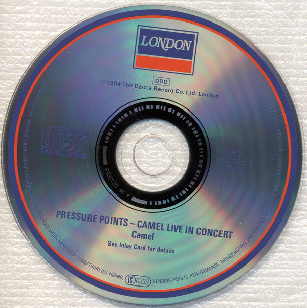 Camel : Pressure Points - Live In Concert (CD, Album, RE)