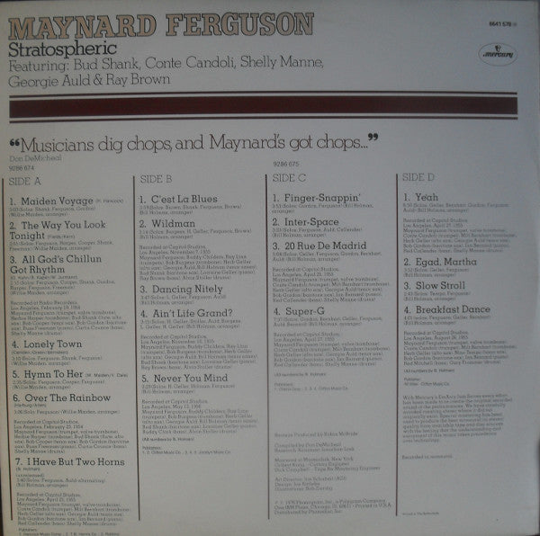Maynard Ferguson : Stratospheric (2xLP, Comp, Mono)