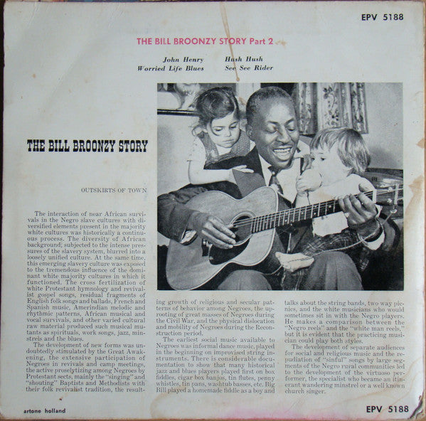 Big Bill Broonzy : The Big Bill Broonzy Story Vol. 2 (7", EP)
