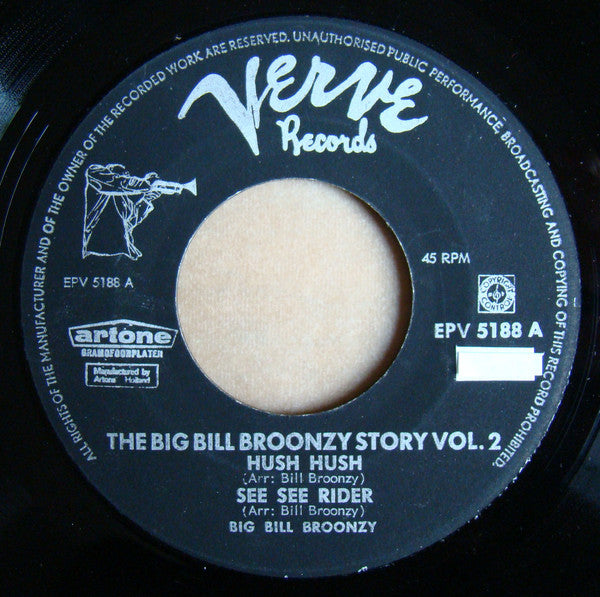 Big Bill Broonzy : The Big Bill Broonzy Story Vol. 2 (7", EP)