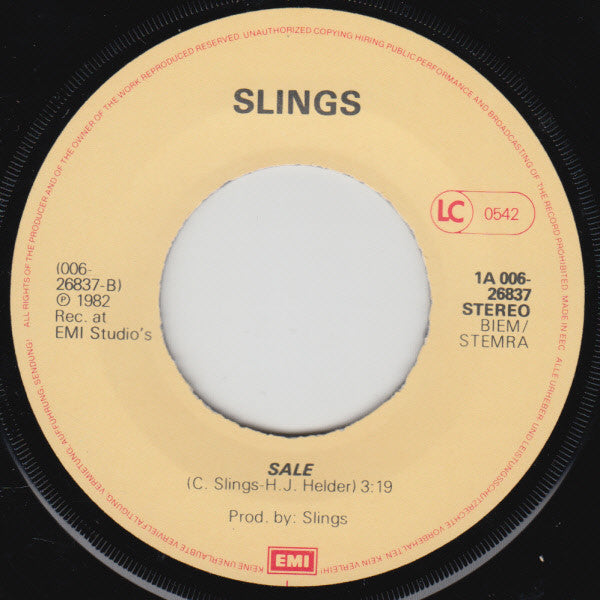Slings (3) : Don't Touch Me Eddy (7", Single)