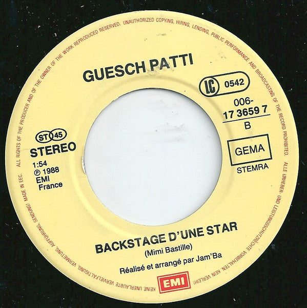 Guesch Patti & Encore : Bon Anniversaire (7", Single)