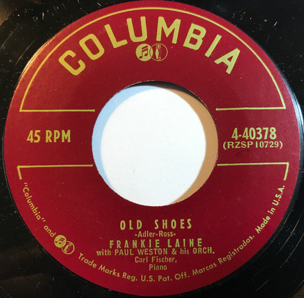 Frankie Laine With Paul Weston And His Orchestra : In The Beginning / Old Shoes (7", Single)