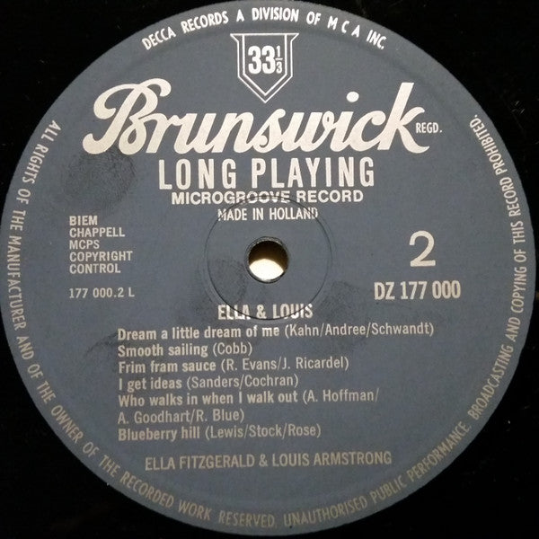 Ella Fitzgerald & Louis Armstrong : Ella & Louis (LP, Comp)