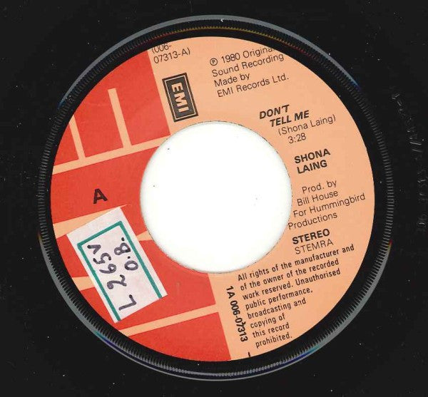 Shona Laing : Don't Tell Me (7", Single)