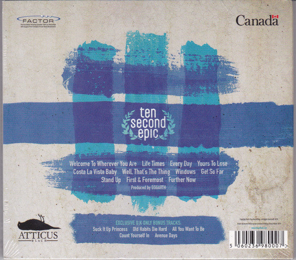 Ten Second Epic : Hometown (CD, Album)