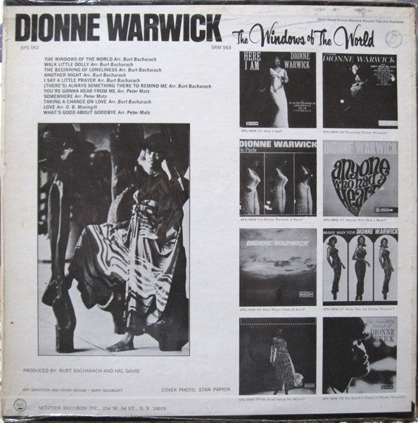 Dionne Warwick : The Windows Of The World (LP, Album)