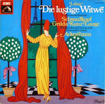 Franz Lehár, Philharmonia Chorus And Philharmonia Orchestra, Otto Ackermann : Die Lustige Witwe (Gesamtaufnahme) (2xLP, Mono, RE)