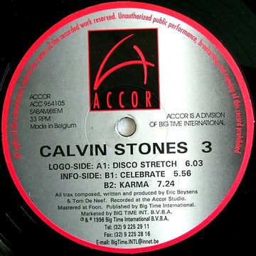 Calvin Stones : Disco Stretch (12")