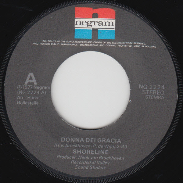 Shoreline (2) : Donna Dei Gracia (7", Single)