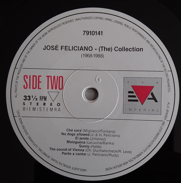 José Feliciano : Collection (1986-1988) (LP, Comp)