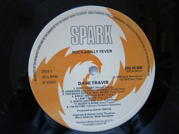 Dave Travis (2) : Rockabilly Fever (LP, Album)