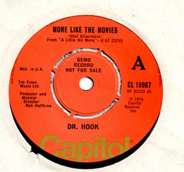 Dr. Hook : More Like The Movies  (7", Single, Promo)