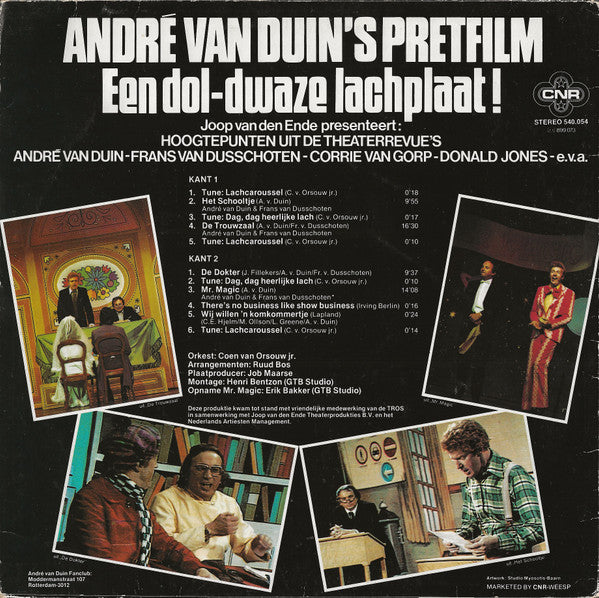 Joop van den Ende Presenteert: André van Duin : André van Duin's Pretfilm (Een Dol-Dwaze Lachplaat!) (LP, Album)