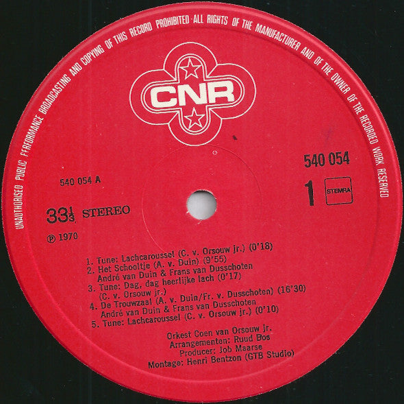 Joop van den Ende Presenteert: André van Duin : André van Duin's Pretfilm (Een Dol-Dwaze Lachplaat!) (LP, Album)