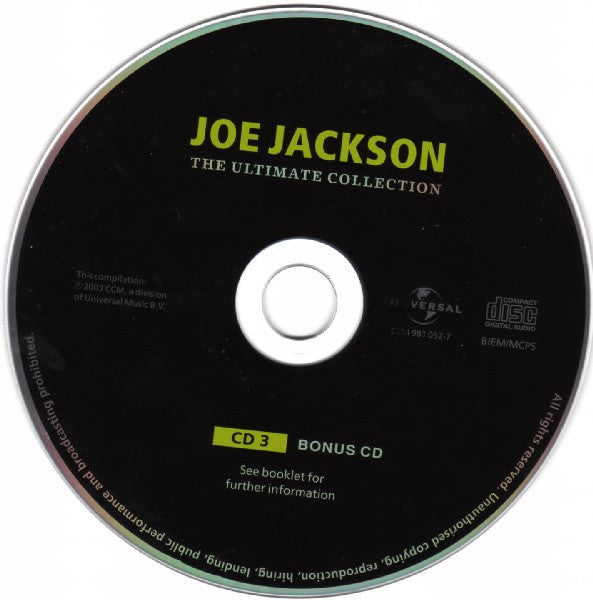 Joe Jackson : The Ultimate Collection (3xCD, Album, Comp, RM)