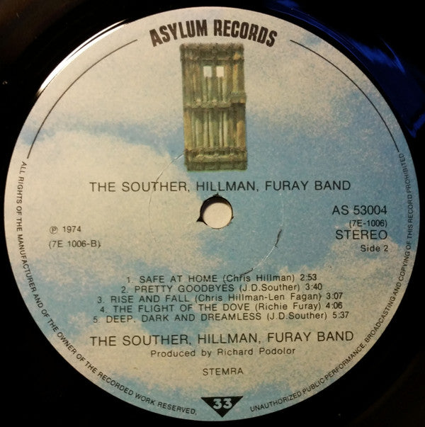 The Souther-Hillman-Furay Band : The Souther-Hillman-Furay Band (LP, Album, Gat)