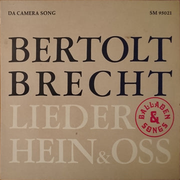 Hein + Oss / Bertolt Brecht : Lieder, Balladen & Songs (LP, Album)