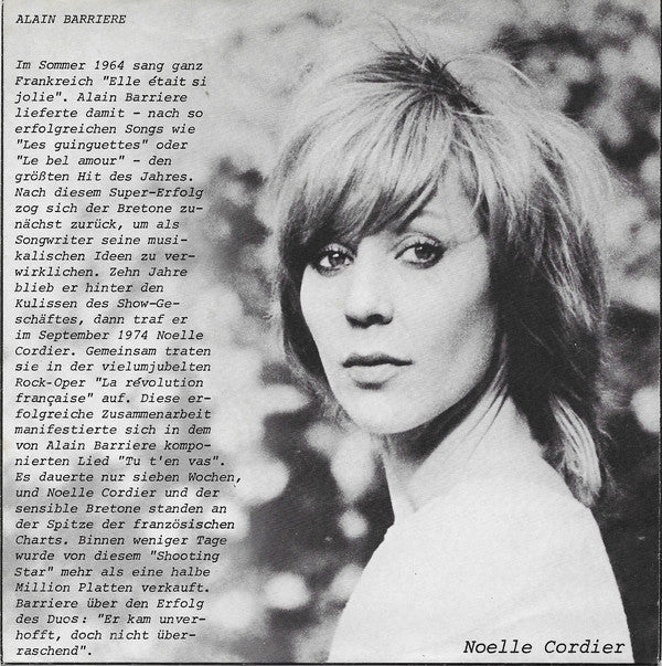Alain Barriere* : Tu T'en Vas / Un Poete (7", Single)
