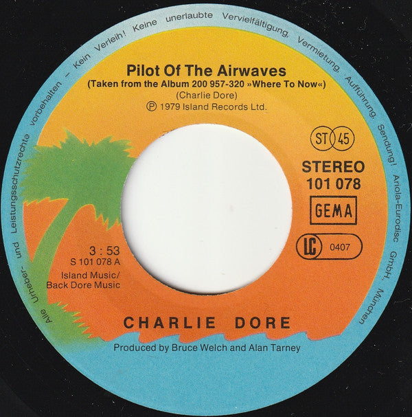 Charlie Dore : Pilot Of The Airwaves (7", Single)