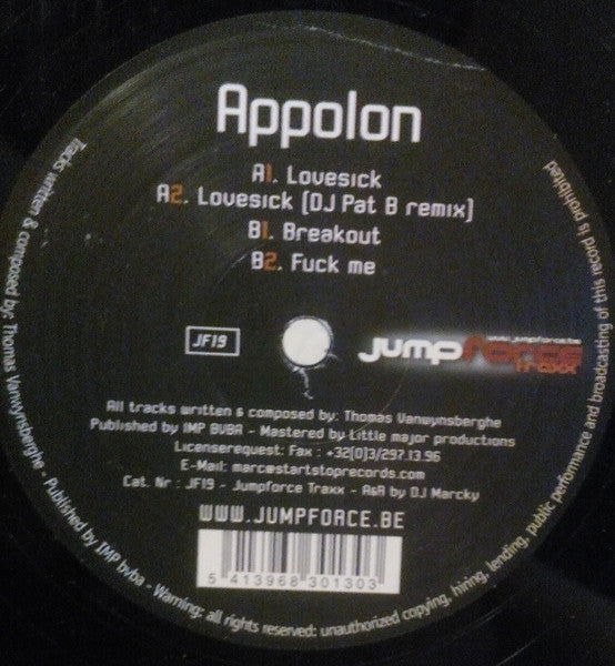 Appolon : Lovesick (12")
