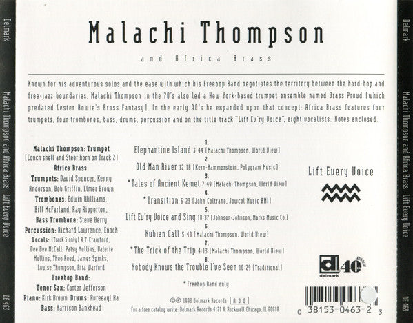 Malachi Thompson And Africa Brass : Lift Every Voice (CD, Album)